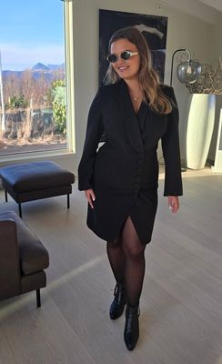 Hovedbilde CHARLIZE SMOKING DRESS SHORT - black 