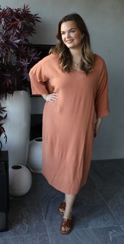 Hovedbilde Sanna V-neck Dress –  soft coral
