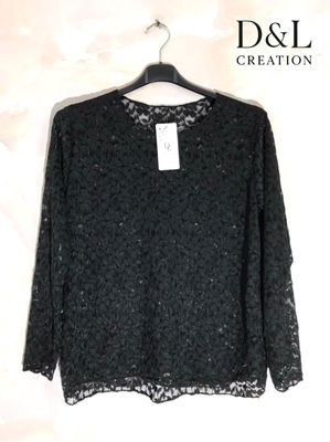 Hovedbilde YLVA LACE TOP ( dl007 ) - black