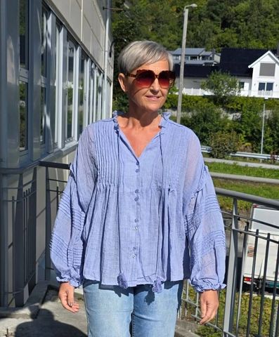 Hovedbilde  ROMA BLOUSE (G001) ONE SIZE - Blue jeans - ca . ...