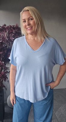 Hovedbilde SOLENE V-NECK TOP (sy24263) - navy