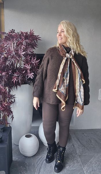 SECRET FLEX TIGHTS - dark brown 