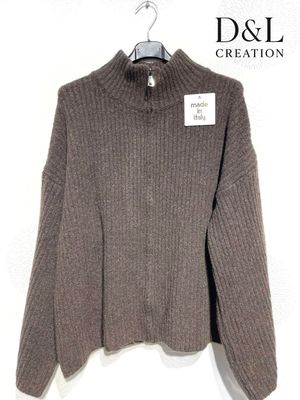 Hovedbilde EIRA ZIP KNIT CARDIGAN (ssh80055 )- chocolat