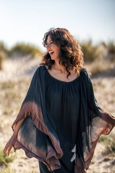 TUNIC MENORCA - navy/camel - TARIFA SOUL - mai levering