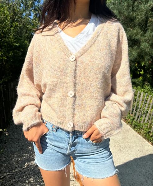 AMELIE CARDIGAN (RM5052) ONE SIZE - Beige - ca 25. august levering