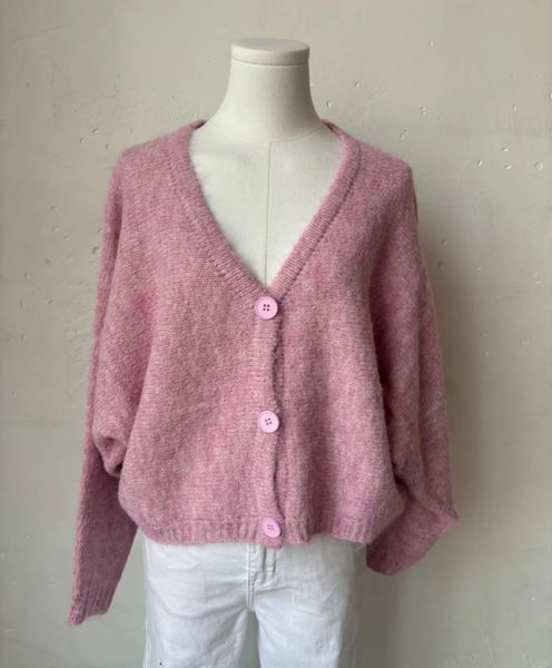 AMELIE CARDIGAN (RM5052) ONE SIZE - Old Rose - ca 25. august levering