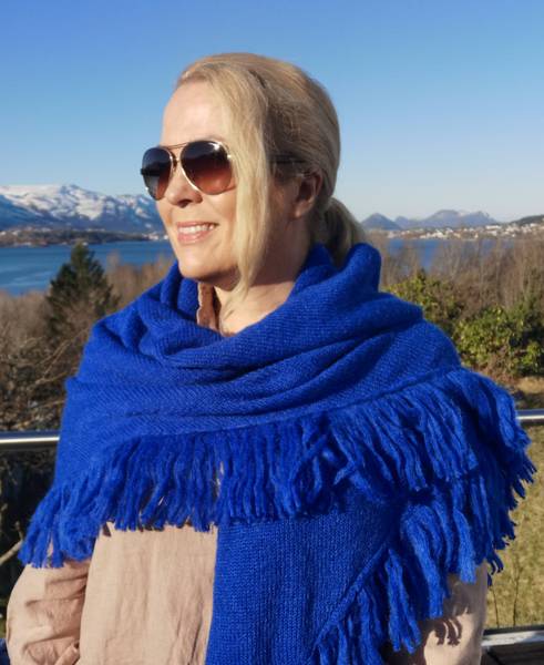 ROSENVINGE - SJAL I MOHAIRMIX - kongebl&aring;