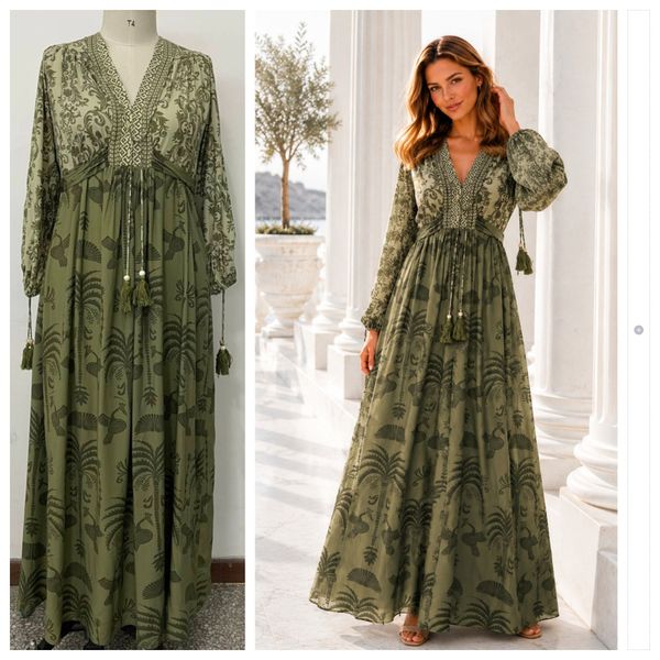GABRIELLA DRESS –  dusty olive - ca. 10 september levering