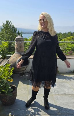 Hovedbilde Thalia Lace Dress short - black - 1 sept.levering