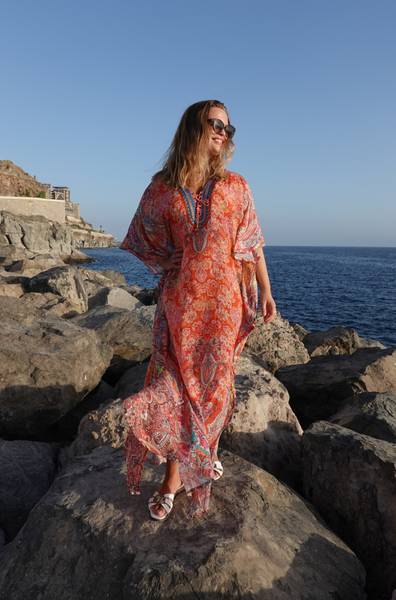 KAFTAN SIMONE - VALERY VAIN - Aperol , xs, small