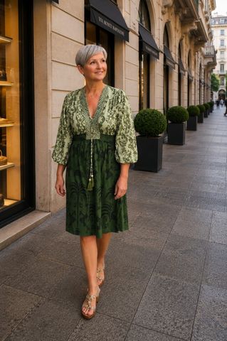 Hovedbilde GABRIELLA SHORT DRESS - olive grove - levering ...