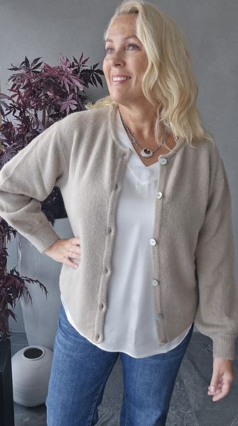 BELLA knit cardigan ( 1205 ) - latte