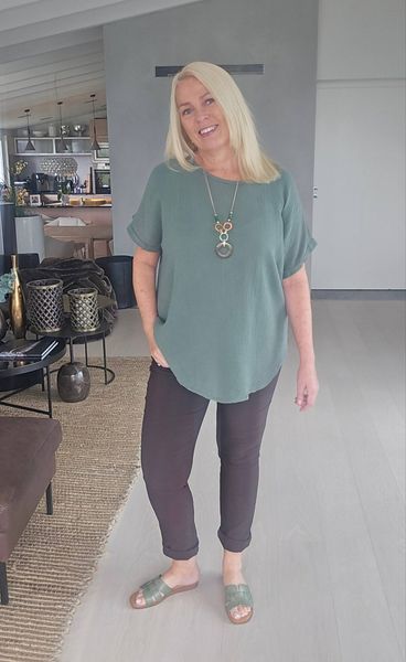 AMALIA TOP ( 9868 ) - kaki