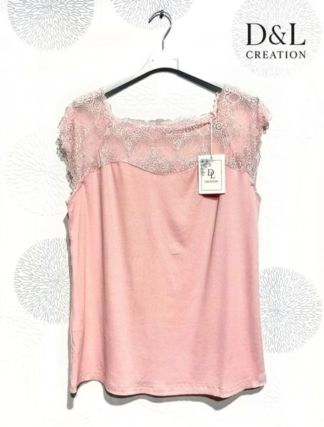 FEMME LACE TOP (BSQ6290)&nbsp;- pink