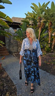 Hovedbilde GABRIELLA DRESS –  blue/black 