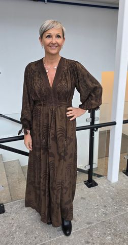 Hovedbilde GABRIELLA DRESS –  brown - levering ca.15 ...