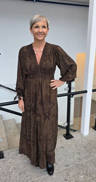 GABRIELLA DRESS –  brown - levering ca.15 oktober