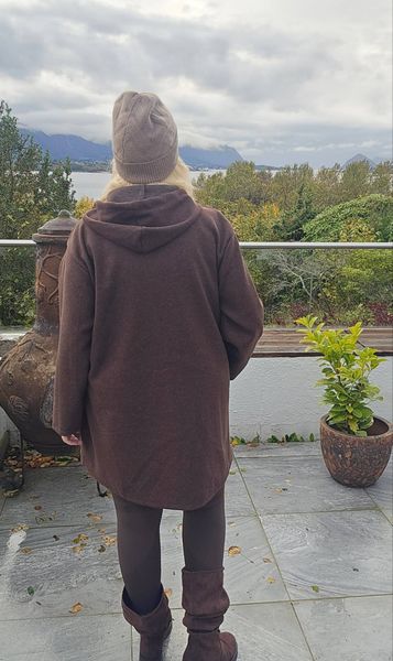 OLINE HOODED JACKET&nbsp;(ns9833) - chocolat