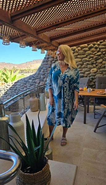 Capri Kaftan – SHORT - Deep Sea Green 