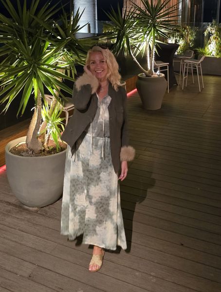 Cielle IW Long Dress -Green Illuminating Florals 