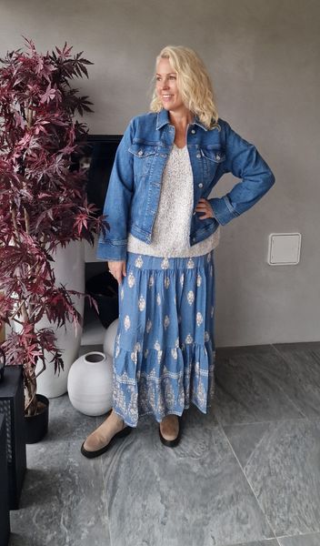 SHOP THE LOOK 5 - Denimjakke, gensere og skj&oslash;rt