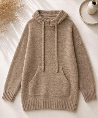 Hovedbilde SELIA HOODED KNIT  (1196-2069) - Camel