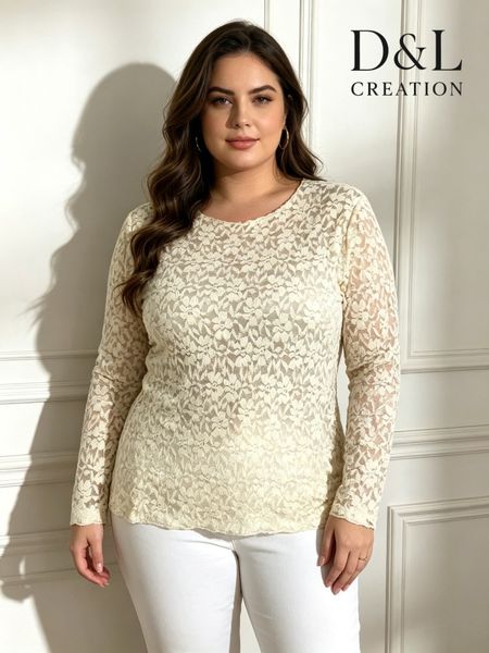 YLVA LACE TOP ( dl007 ) - offwhite
