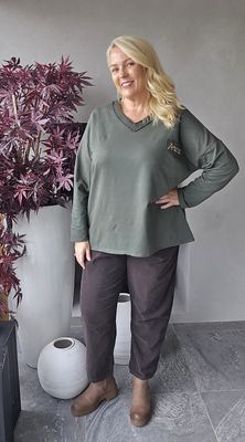 Hovedbilde AMORE LOUNGE TOP - military green