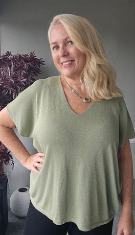 Hovedbilde SOLENA LUREX TOP ( dp13030 ) - kaki