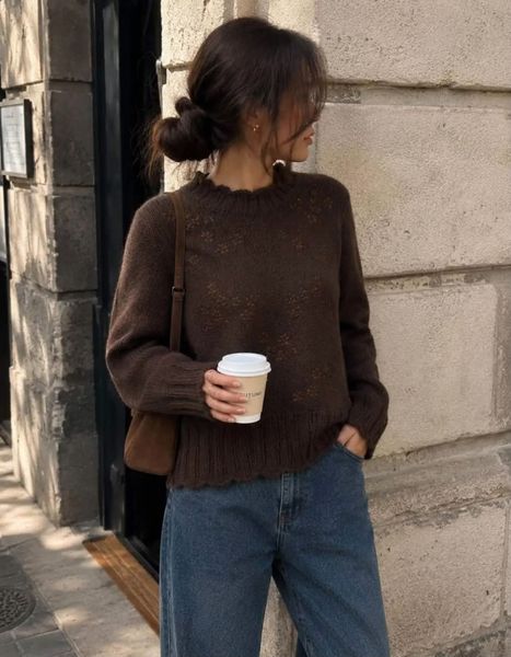 ELARA KNIT  (3010-2022) - Coffee - ca.20 august levering
