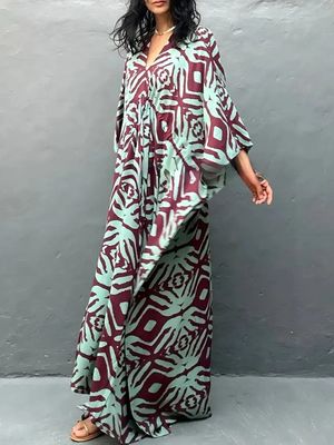 Hovedbilde LOJA KAFTAN – BURGUNDY MINT