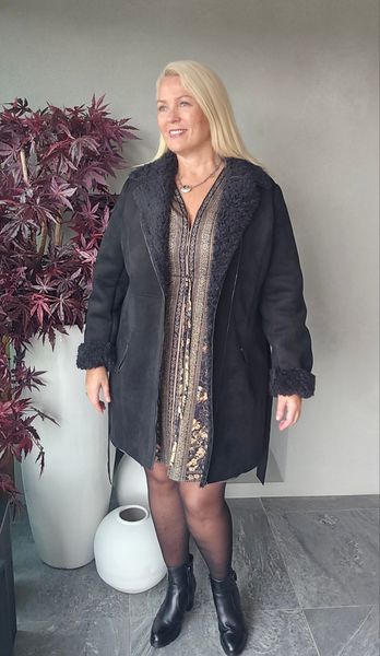 Lauren Short Dress ( 100 cm ) - black/gold - ca.1 oktober levering