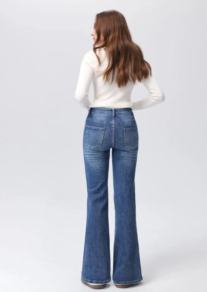 SARAFINA BOOTCUT JEANS (ST1089-2) - Light blue